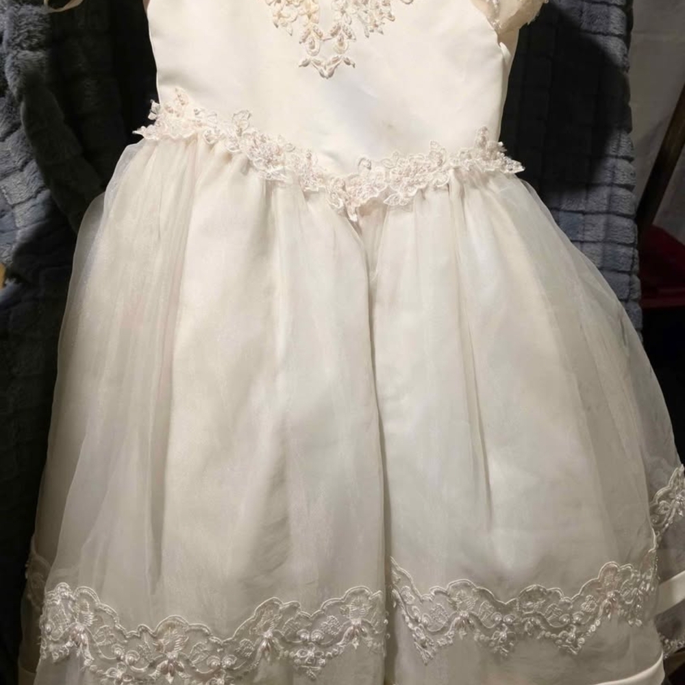 Charming Ivory Lace Kids Dress